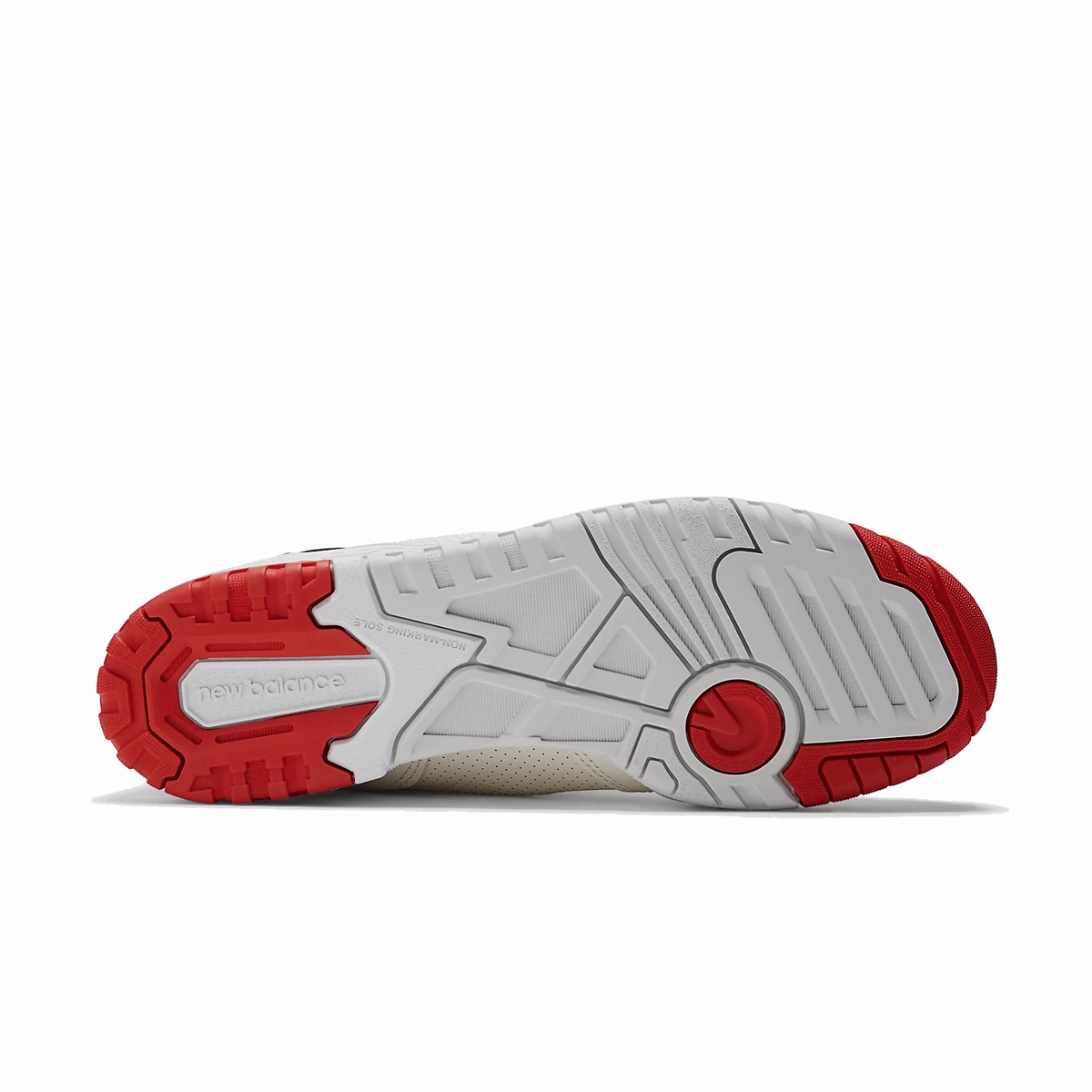 550 'Sea Salt True Red' New Balance sneaker close-ups