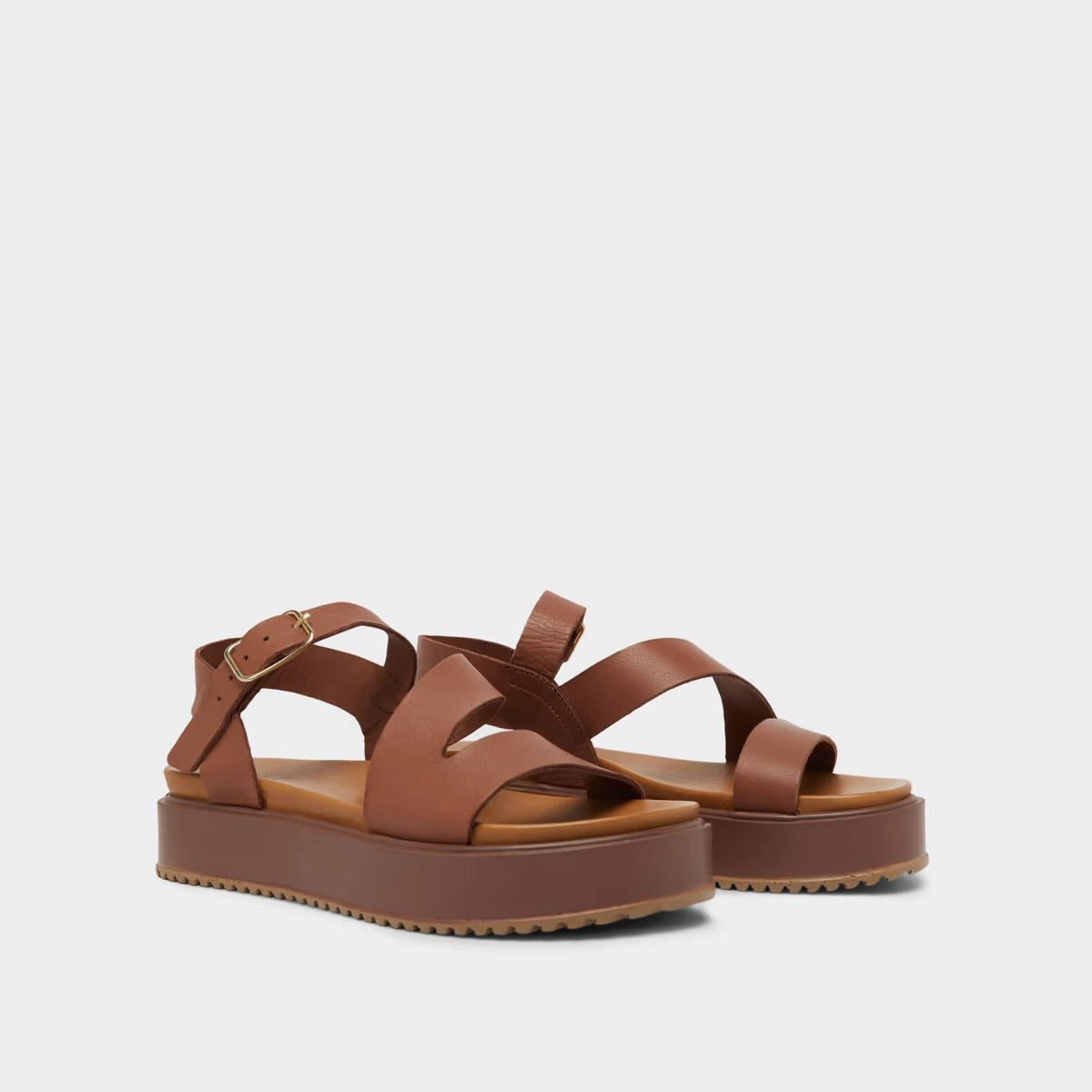 563- Isaure Cuir Marron Stylish Footwear