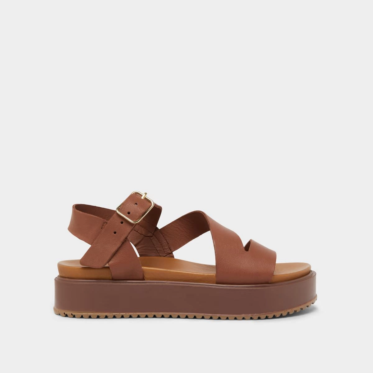 563- Isaure Cuir Marron Stylish Footwear