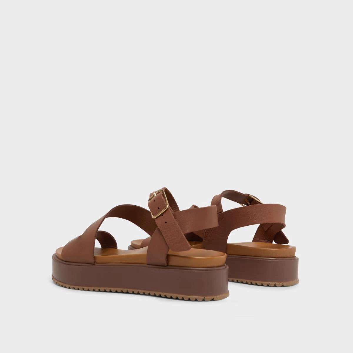 563- Isaure Cuir Marron Stylish Footwear