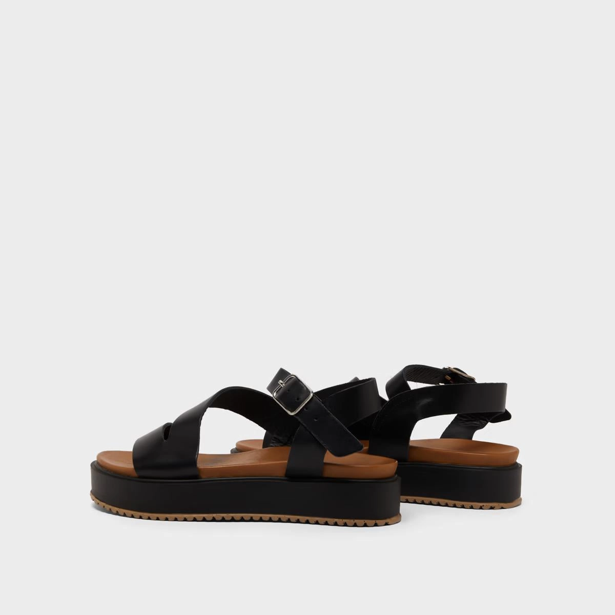 563- Isaure Cuir Noir Stylish Footwear