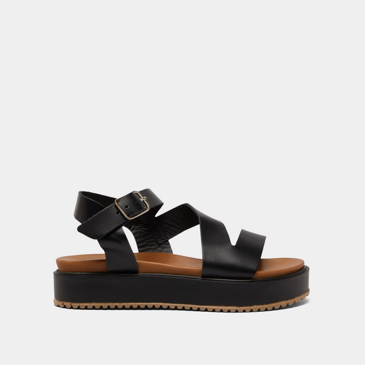 563- Isaure Cuir Noir Stylish Footwear