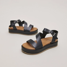 563- Isaure Cuir Noir Jonak women's stylish shoes with modern design