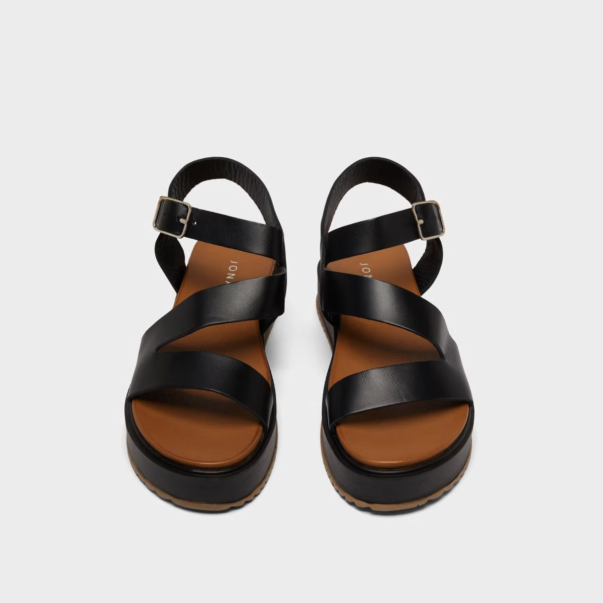 563- Isaure Cuir Noir Stylish Footwear