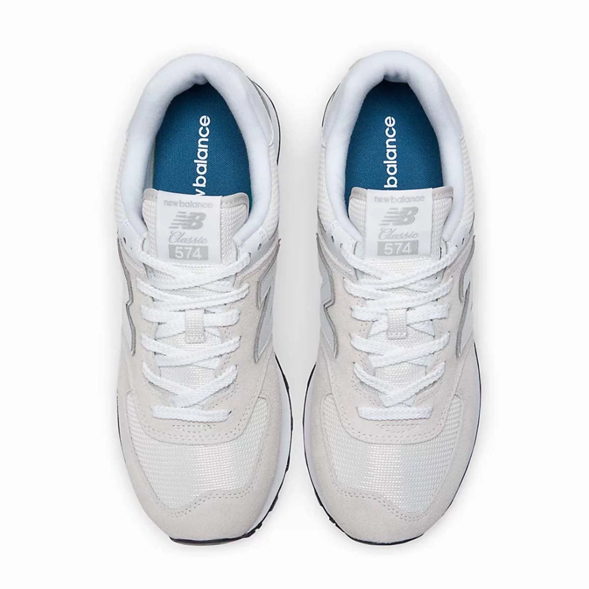 574 'Nimbus Cloud White' New Balance sneaker close-ups