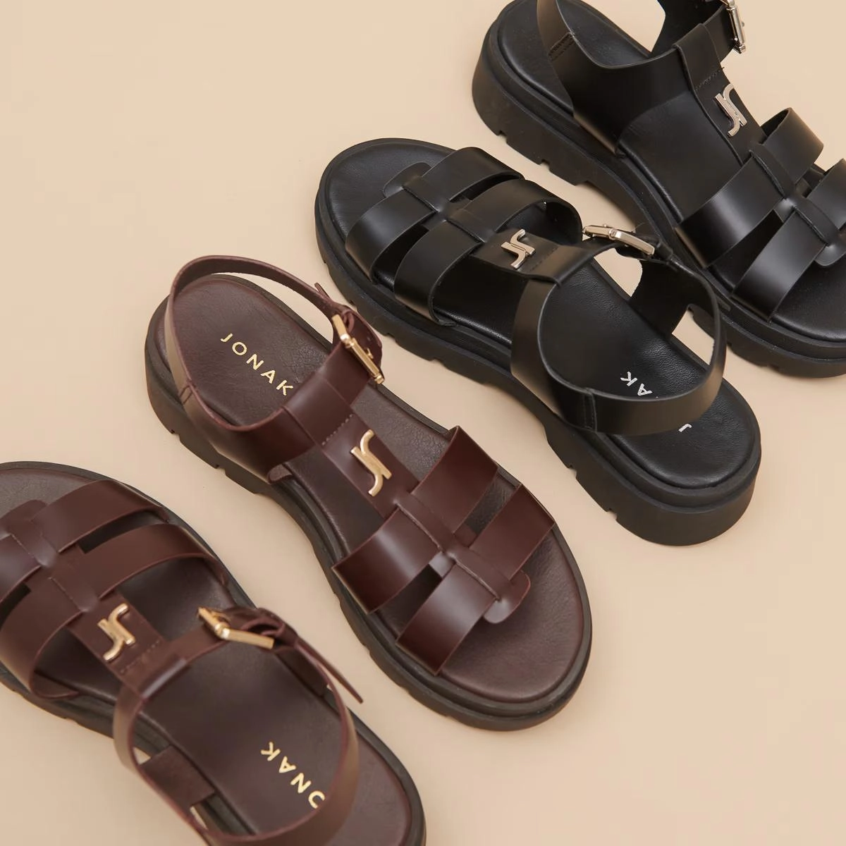 585- Londres Cuir Marron Stylish Footwear