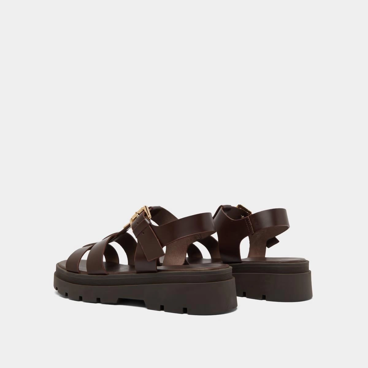 585- Londres Cuir Marron Stylish Footwear
