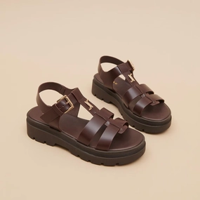 585- Londres Cuir Marron Jonak women's stylish shoes with modern design