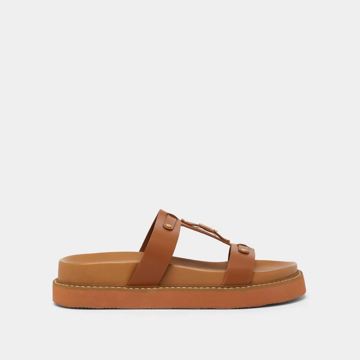 585- Luana Cuir Glace Cognac Stylish Footwear