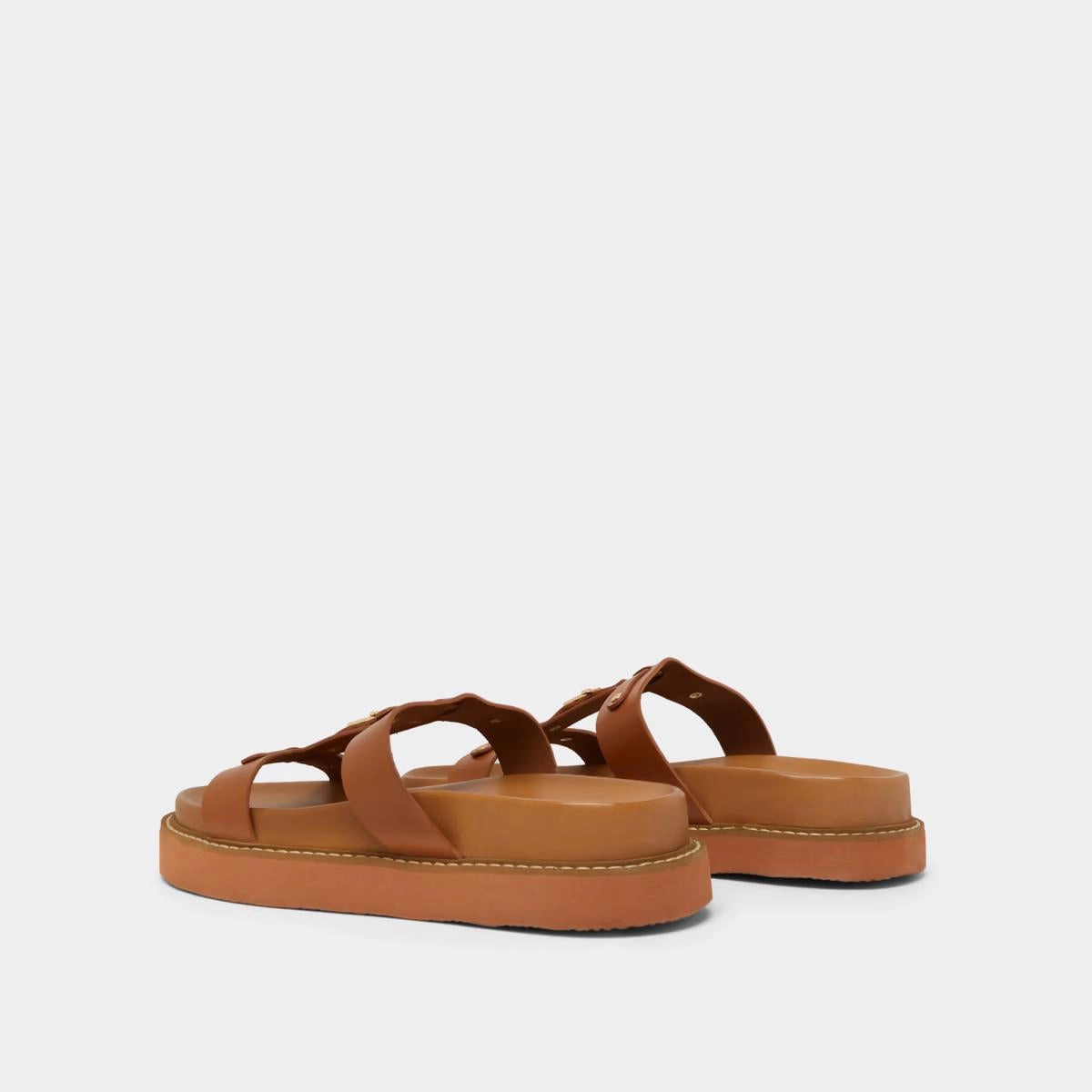 585- Luana Cuir Glace Cognac Stylish Footwear