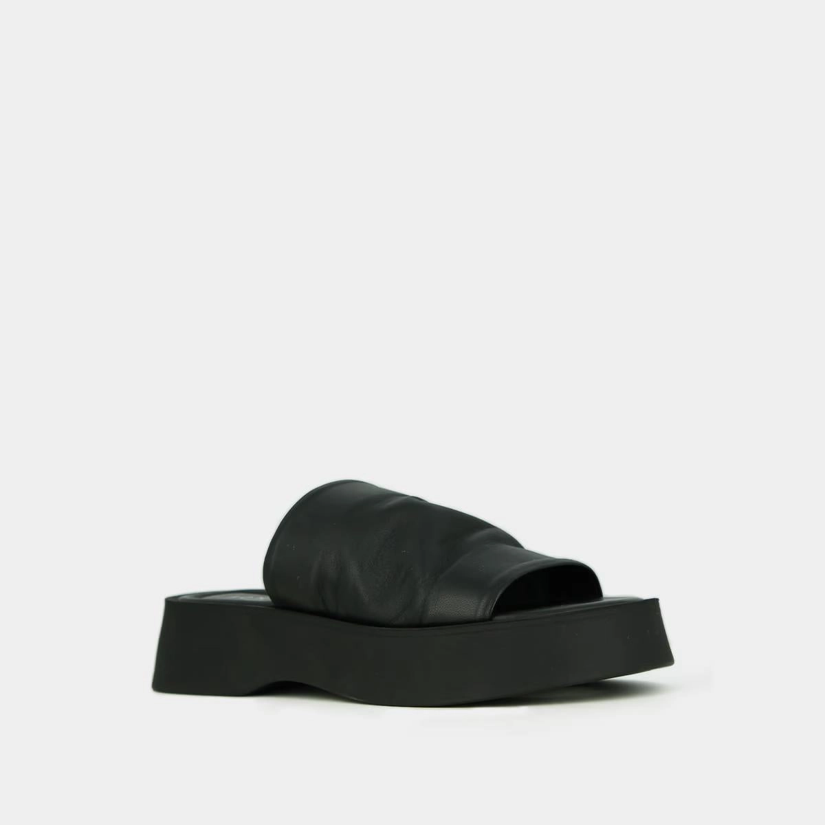 587- Ernest Cuir Noir Stylish Footwear