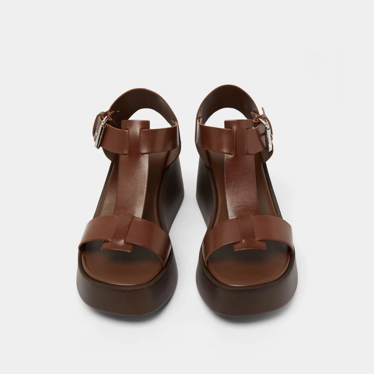 587- Estelle Cuir Marron-Fonce Stylish Footwear
