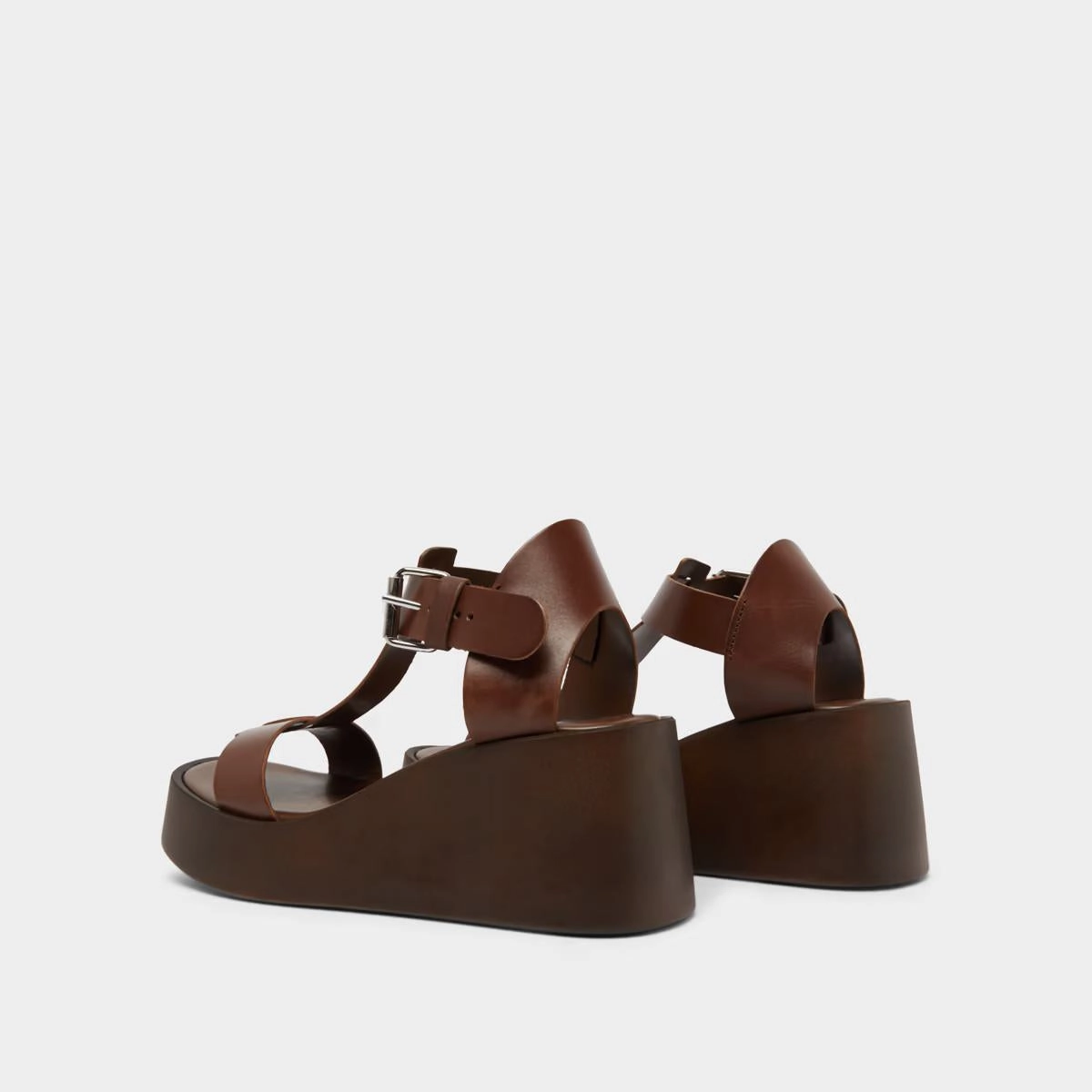 587- Estelle Cuir Marron-Fonce Stylish Footwear