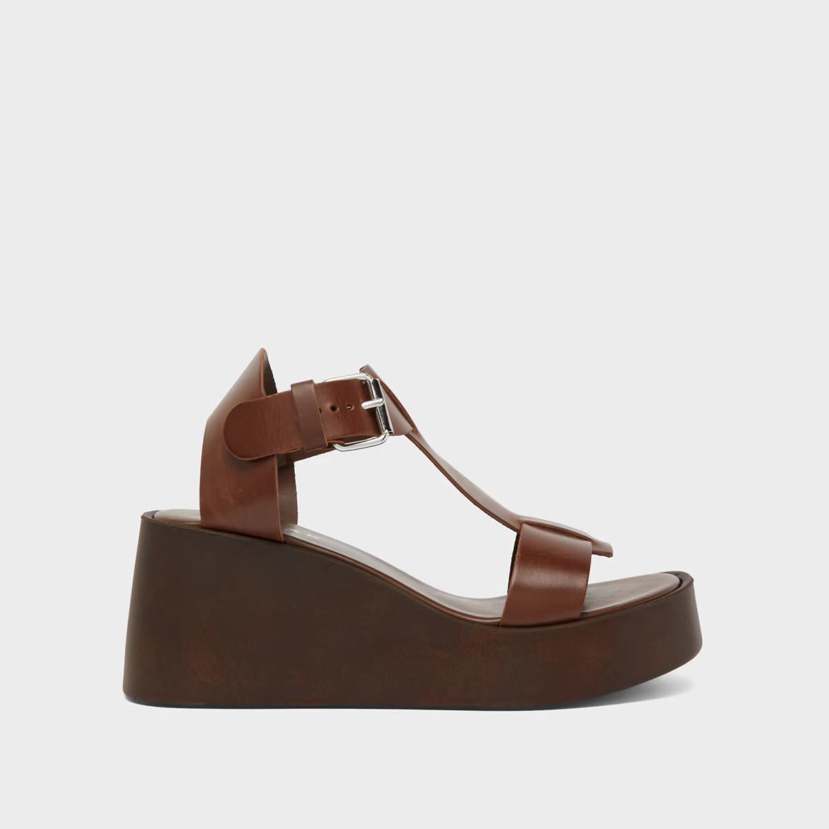 587- Estelle Cuir Marron-Fonce Stylish Footwear