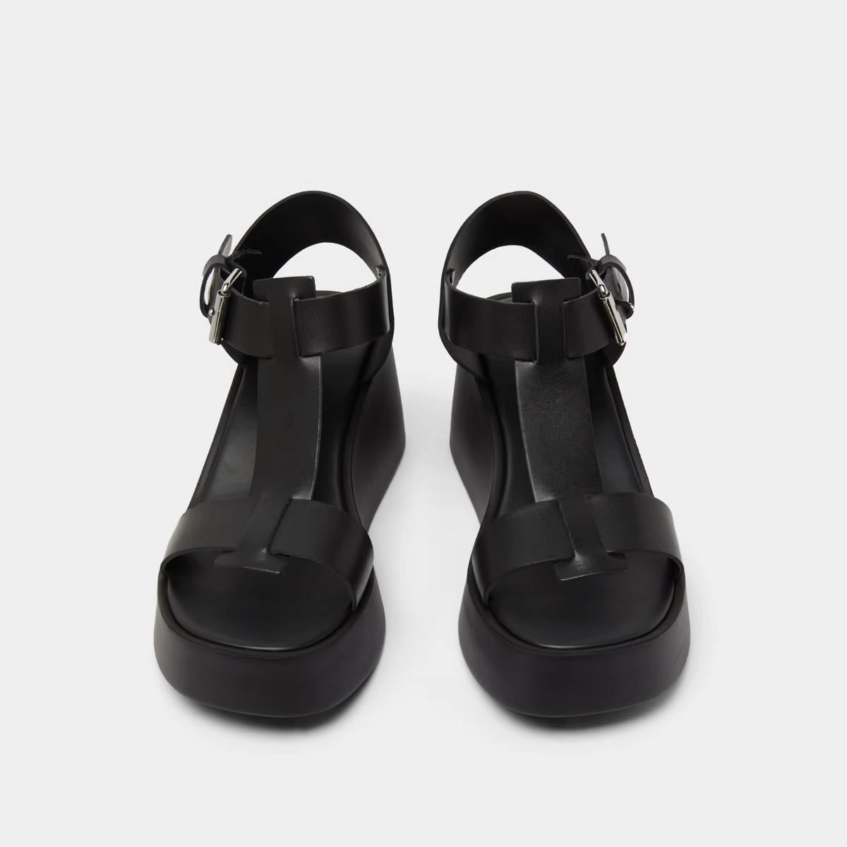 587- Estelle Cuir Noir Stylish Footwear