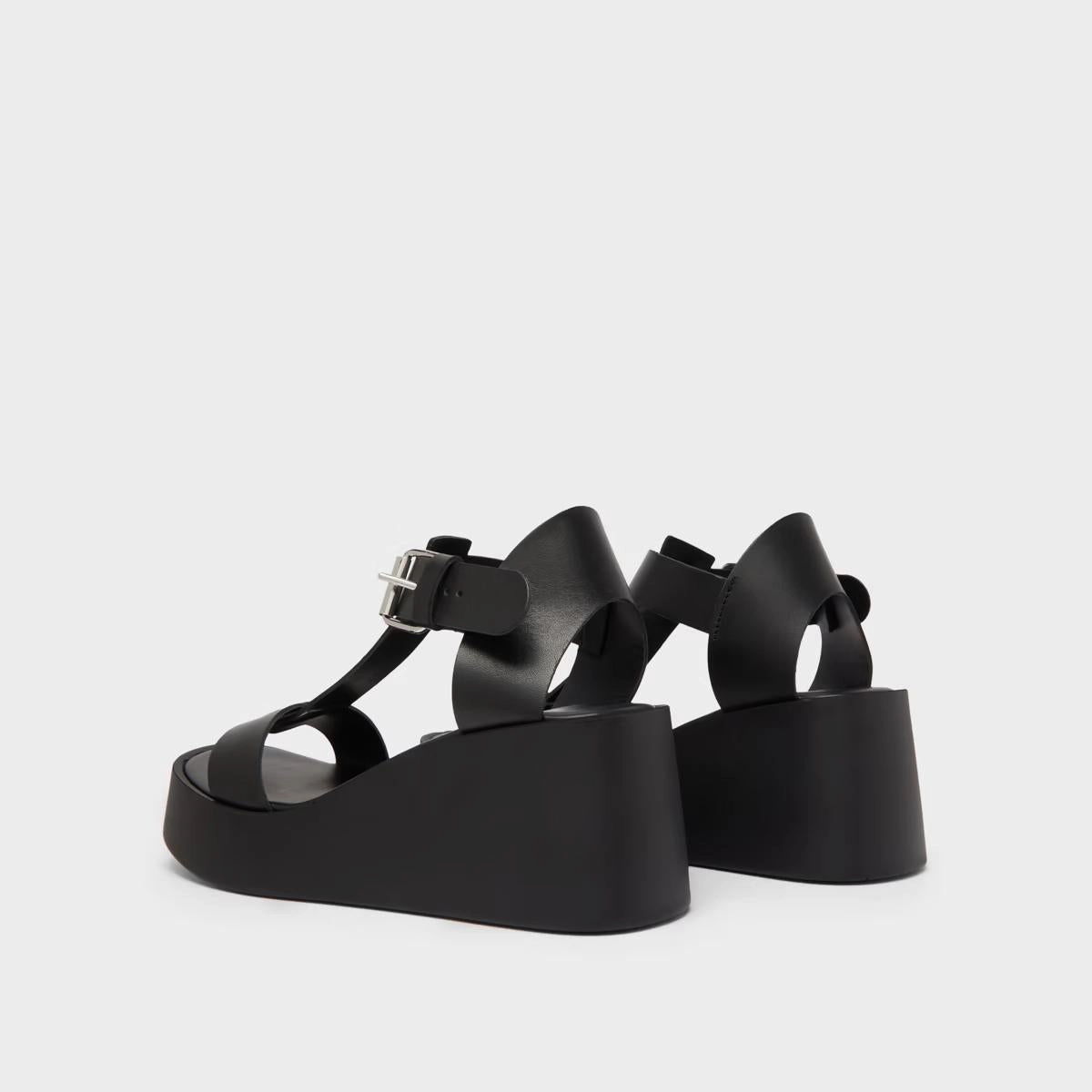 587- Estelle Cuir Noir Stylish Footwear