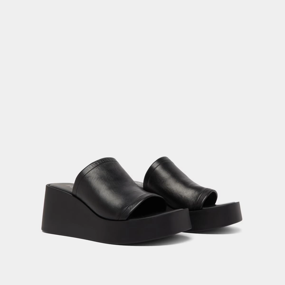587- Eugene Cuir Noir Stylish Footwear