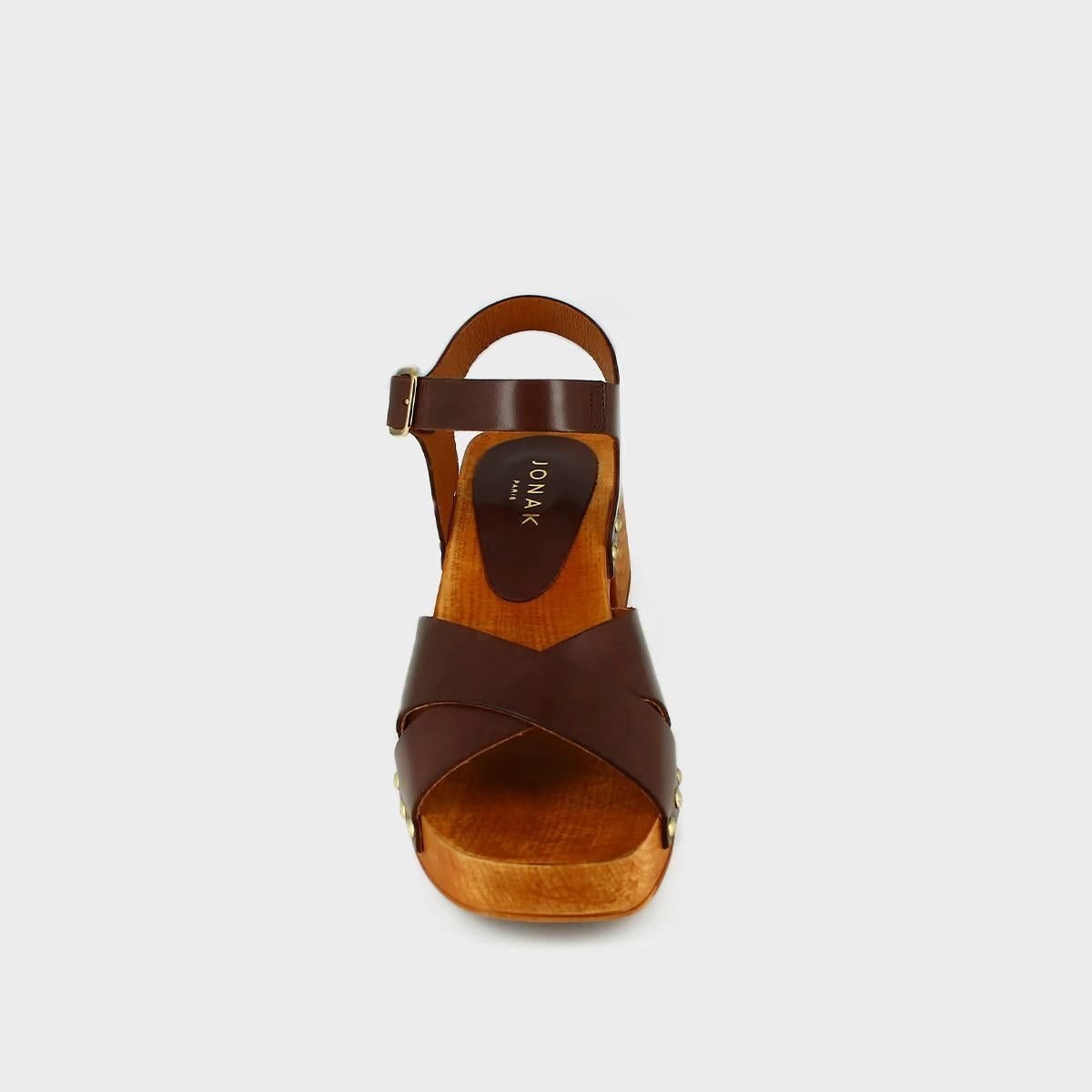603- Mae Bis Cuir Marron Stylish Footwear