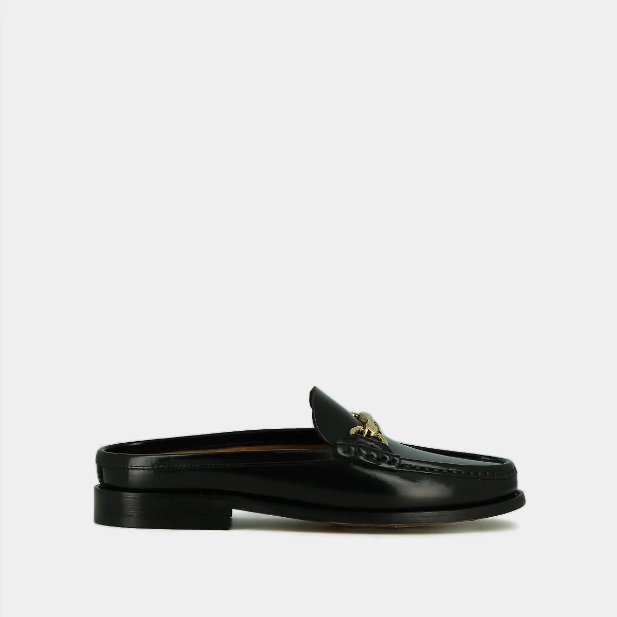 609-e Olivia Bis Cuir Glac Noir Jonak women's stylish shoes with modern design