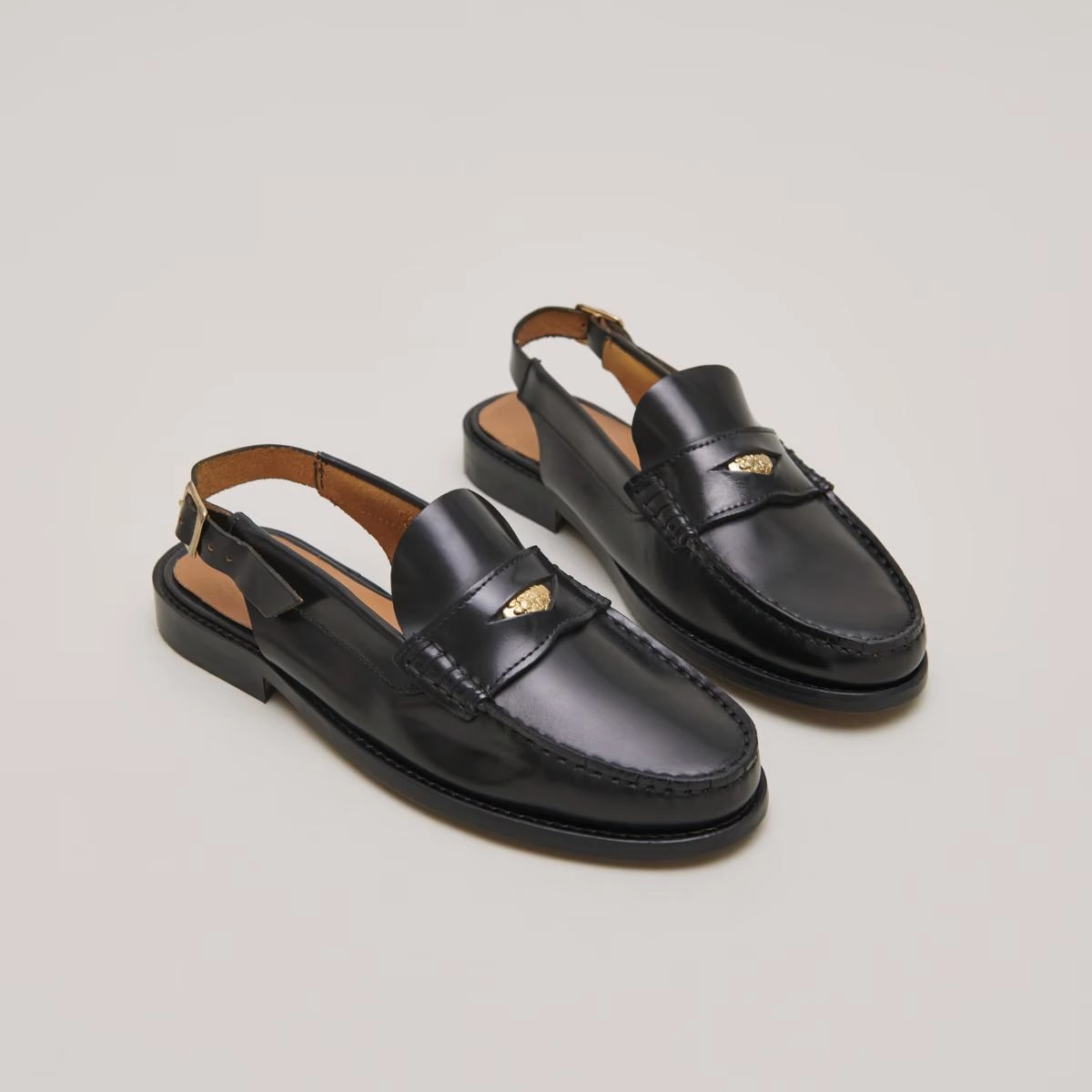 609- Oceane Cuir Glace Noir Jonak women's stylish shoes with modern design