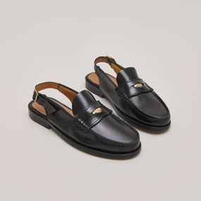 609- Oceane Cuir Glace Noir Jonak women's stylish shoes with modern design