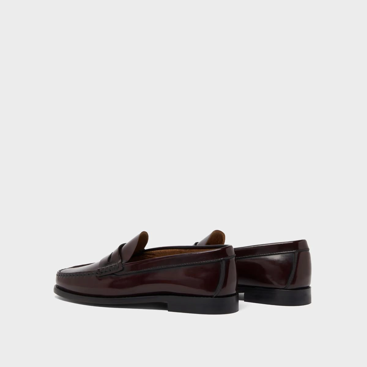 609- Odelya Cuir Glace Bordeaux Stylish Footwear