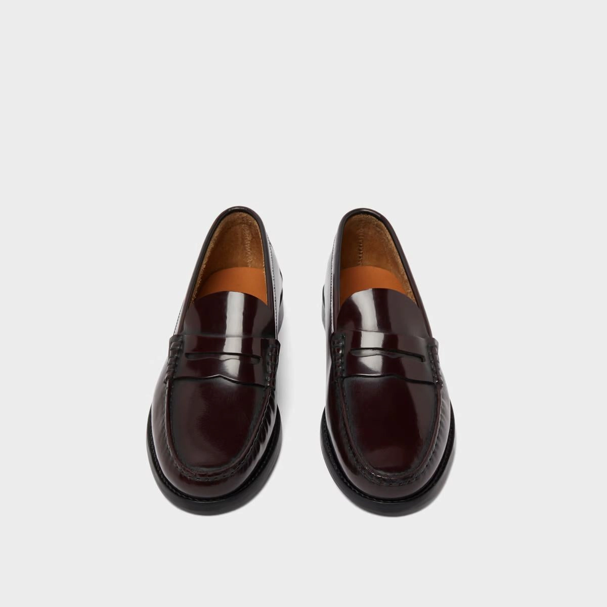 609- Odelya Cuir Glace Bordeaux Stylish Footwear