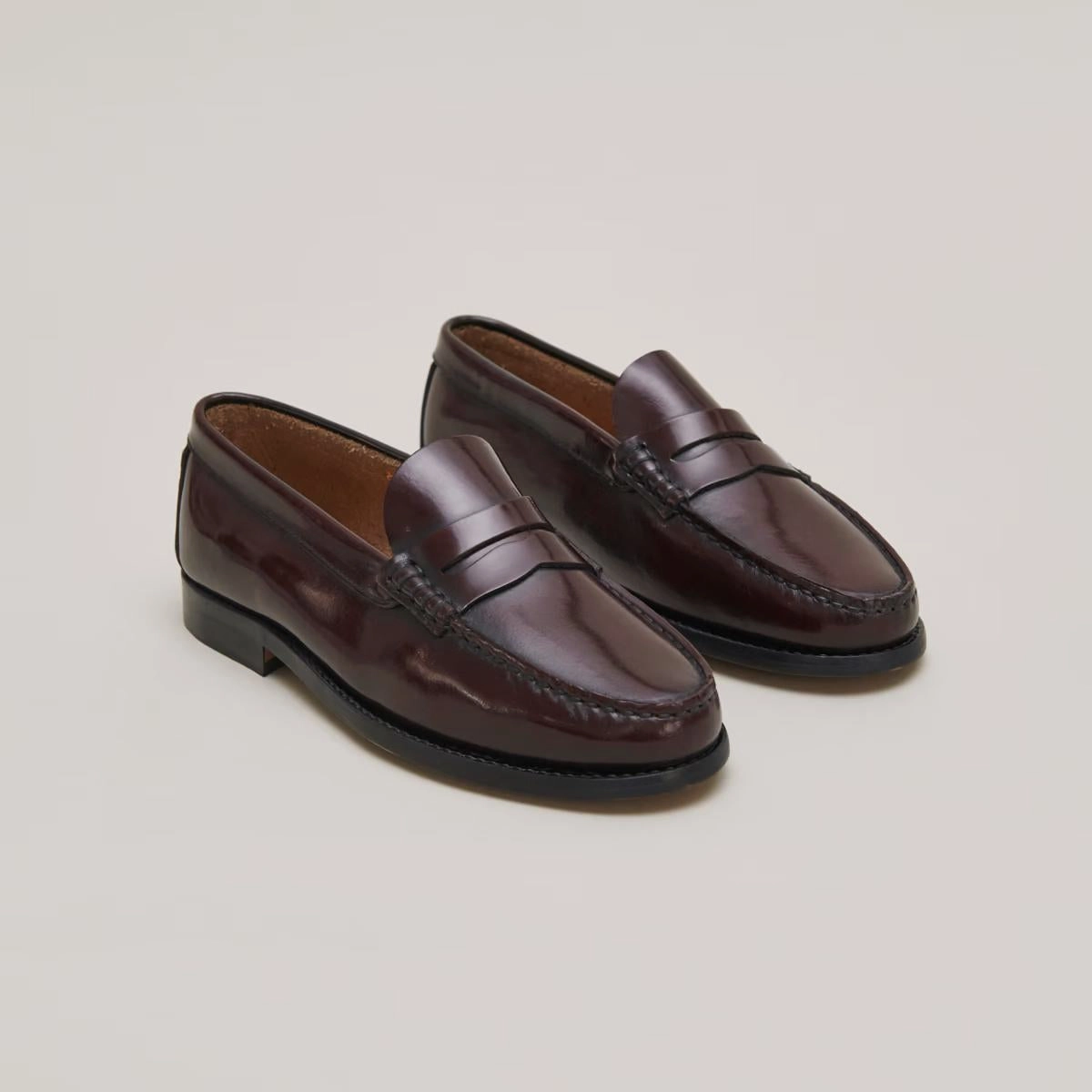 609- Odelya Cuir Glace Bordeaux Stylish Footwear