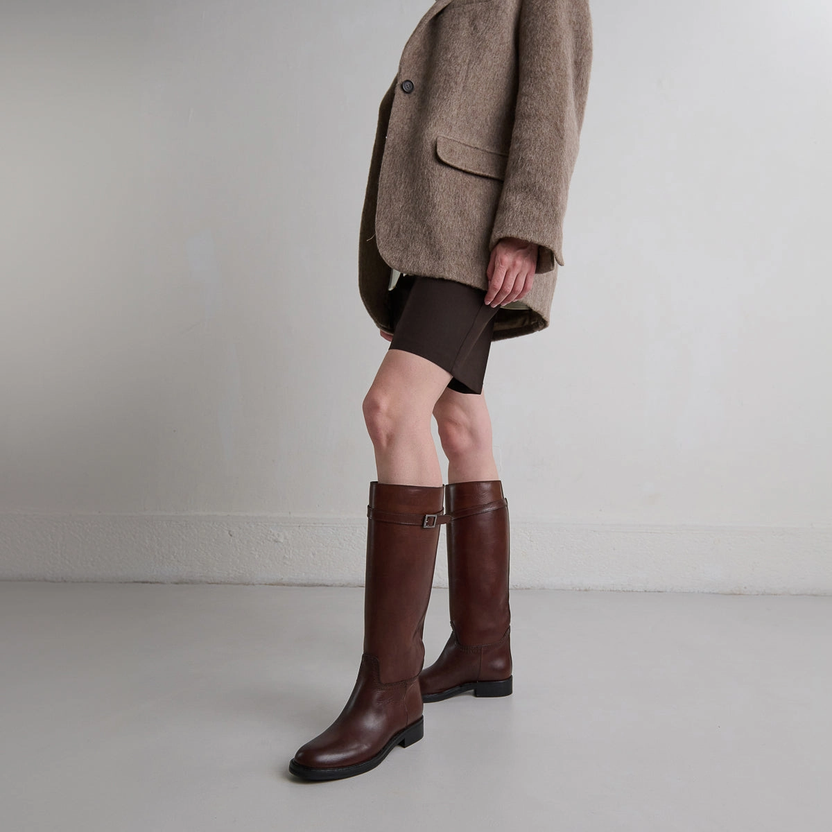 645- Romane Cuir Cognac Stylish Footwear