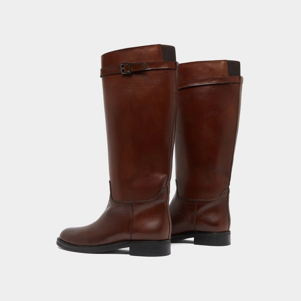 645- Romane Cuir Cognac Stylish Footwear