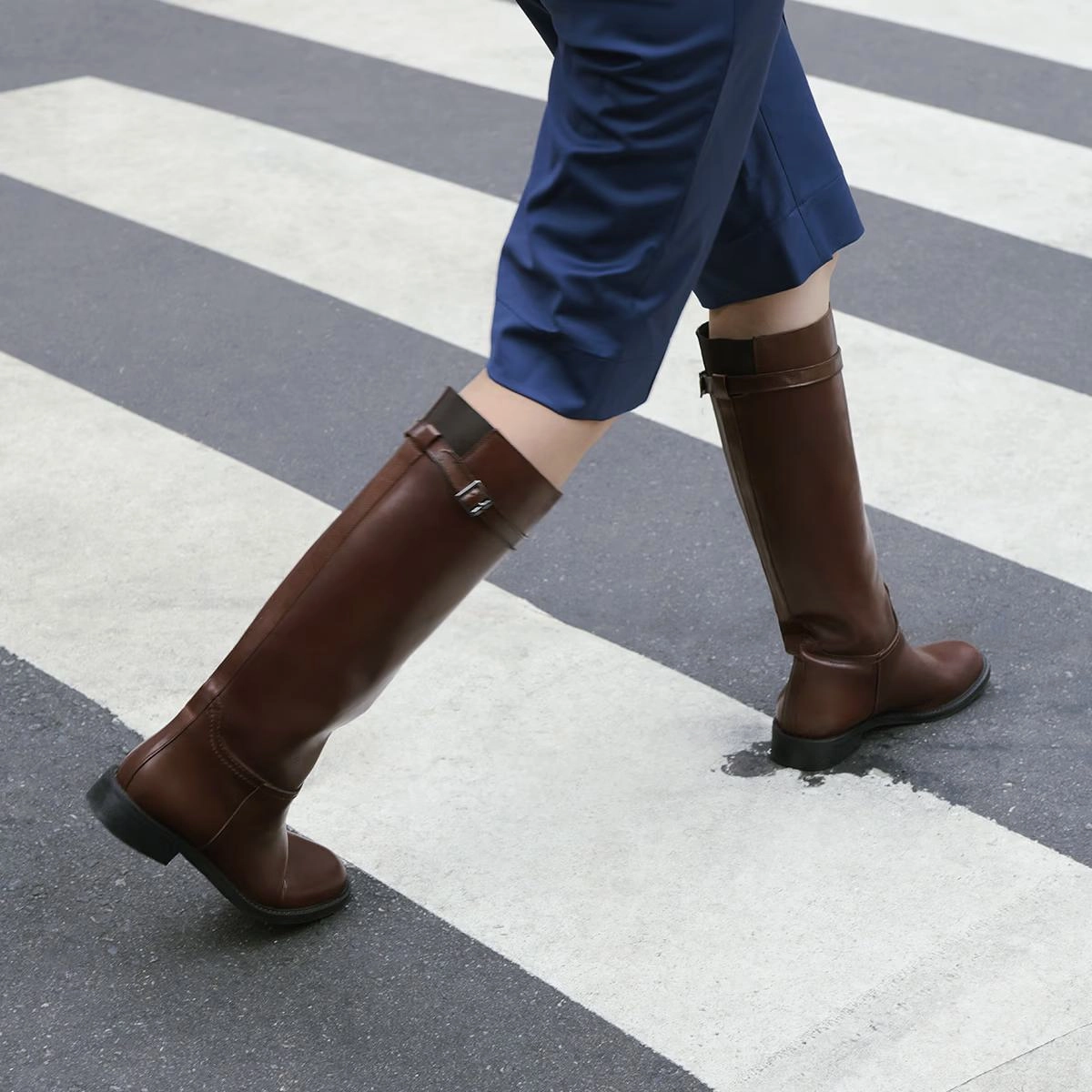 645- Romane Cuir Cognac Stylish Footwear