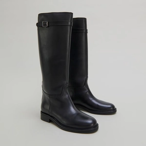 645- Romane Cuir Noir Jonak women's stylish shoes with modern design
