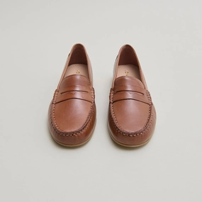 652- Greg Cuir Cognac Jonak women's stylish shoes with modern design