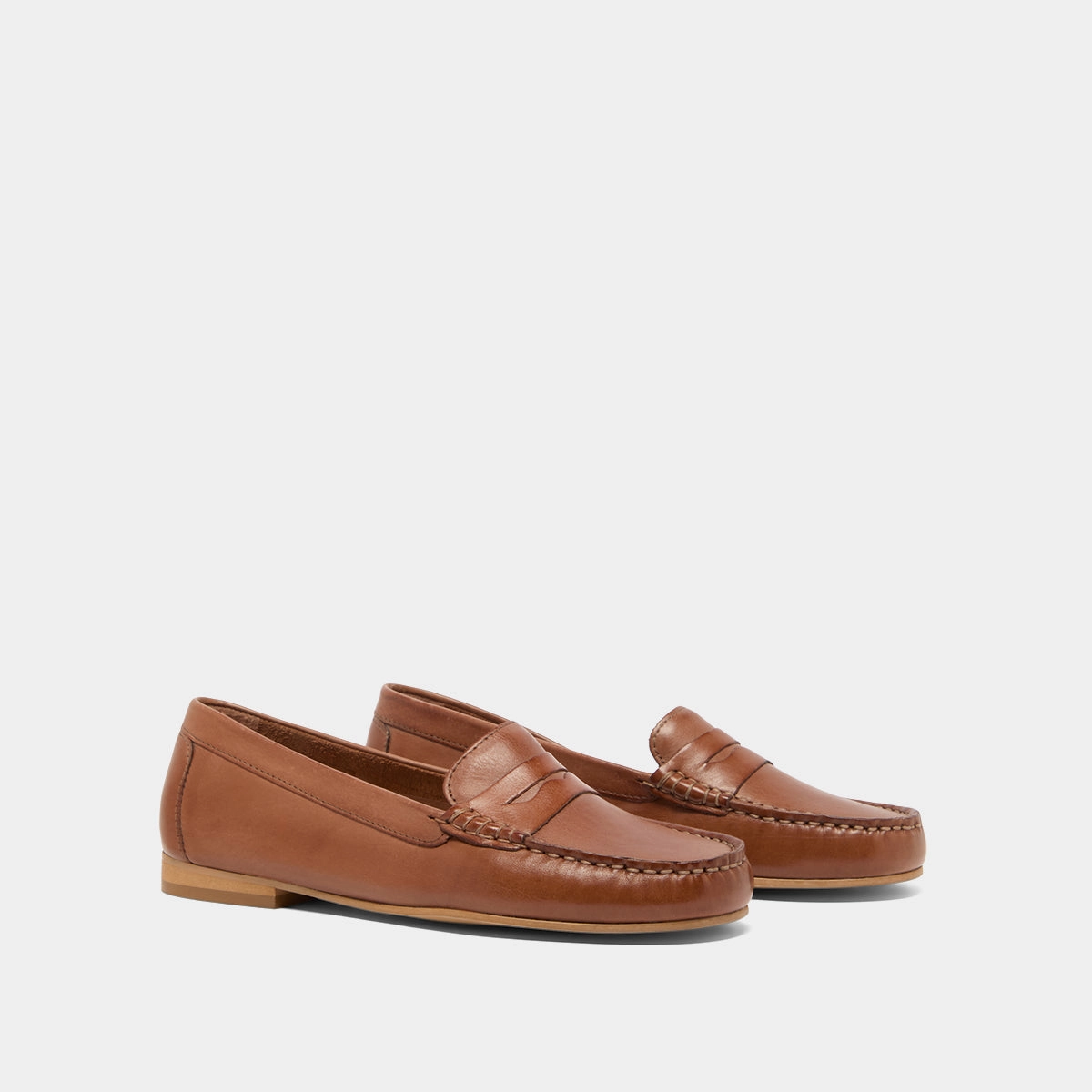 652- Greg Cuir Cognac Stylish Footwear