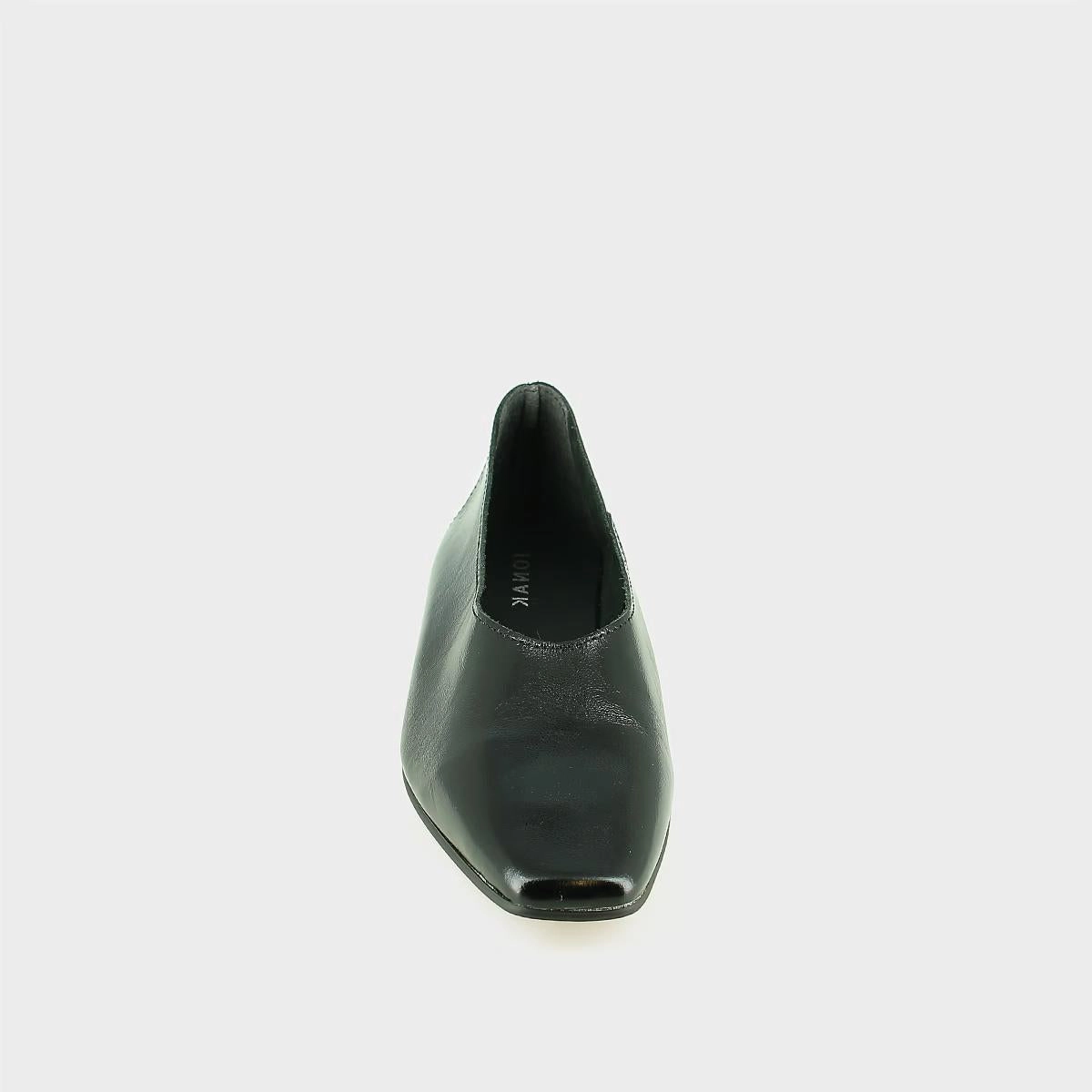 655- Nae Vernis Plisse Noir Stylish Footwear