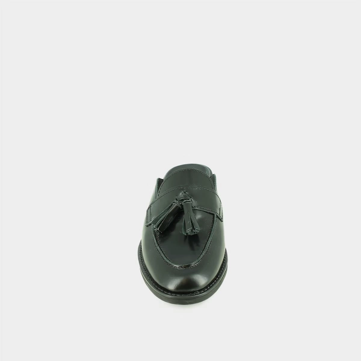655- Nataly Cuir Glace Noir Stylish Footwear