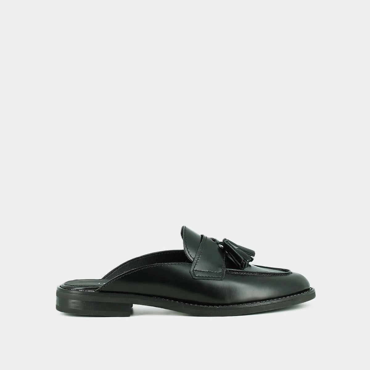 655- Nataly Cuir Glace Noir Jonak women's stylish shoes with modern design