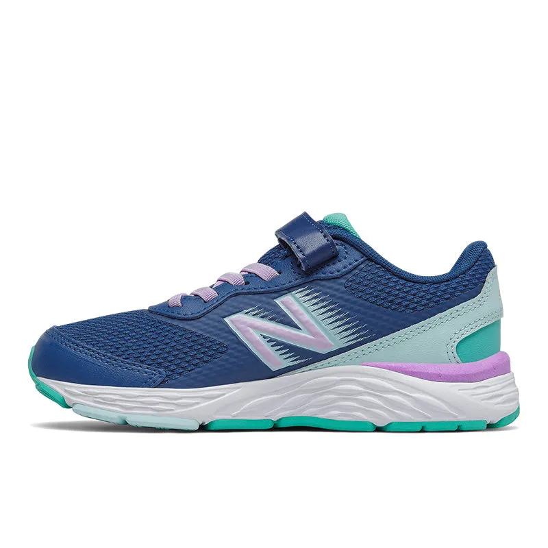 680v6 - Captain Blue with Dark Violet Glo - Kids New Balance lifestyle shoes