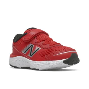 680v6 - Team Red with Black - Kids New Balance casual sneakers for everyday comfort
