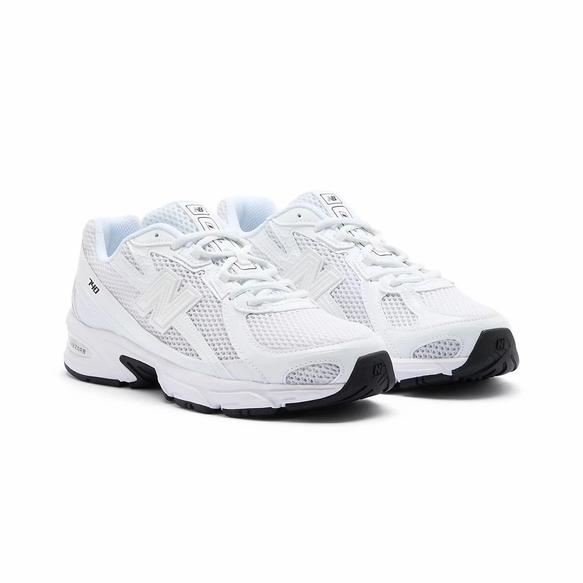 740 'NB White Black' New Balance sneaker close-ups