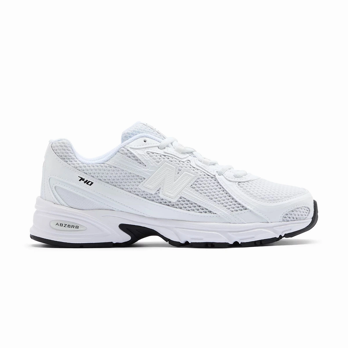 740 'NB White Black' New Balance retro-inspired sneakers