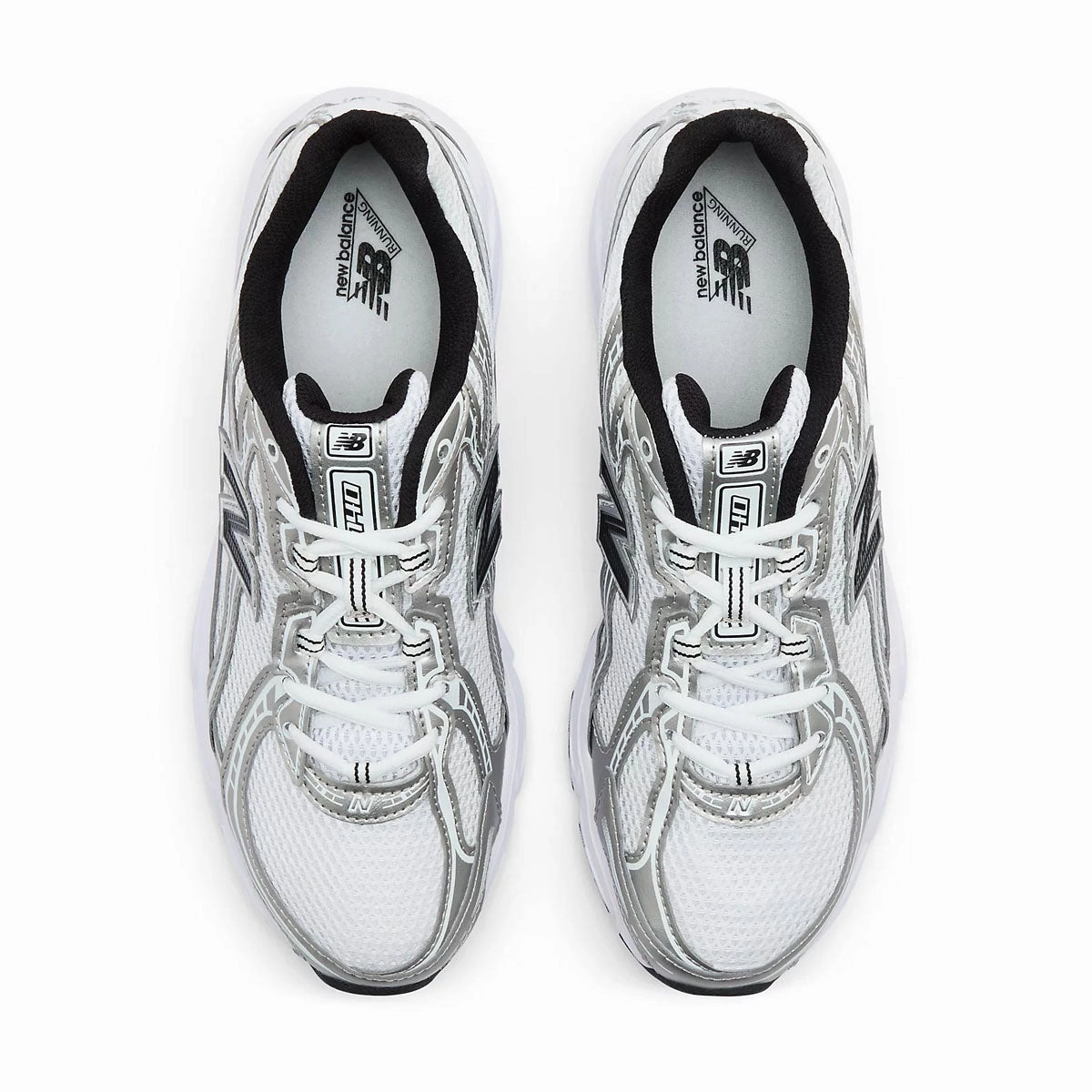 740 'White Silver Metallic' New Balance sneaker close-ups