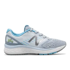 860v9 - Cyclone White with Grey and Light Blue - Kids New Balance casual sneakers for everyday comfort