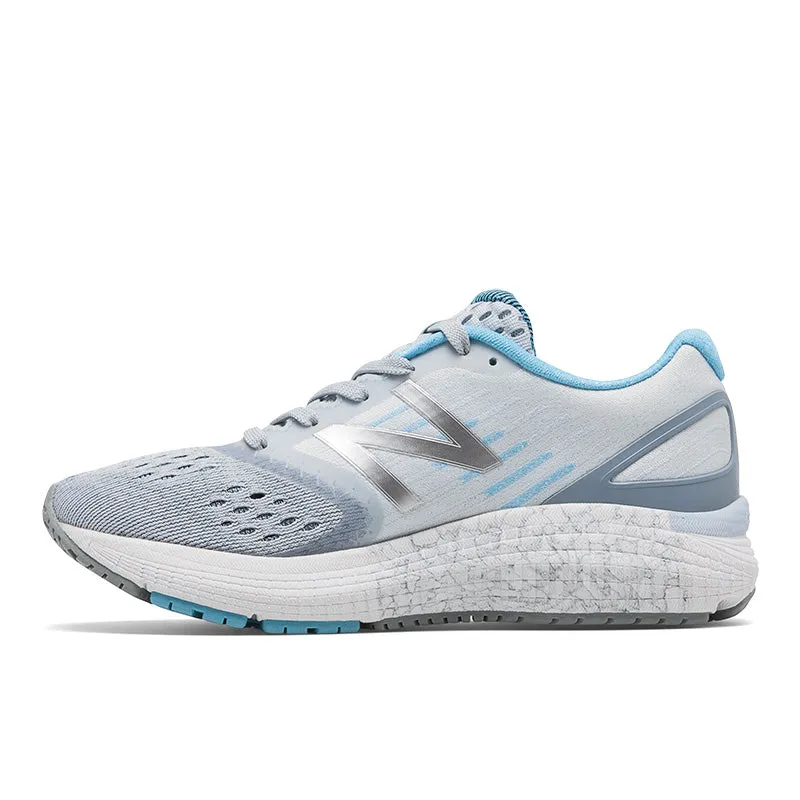 860v9 - Cyclone White with Grey and Light Blue - Kids New Balance lifestyle shoes