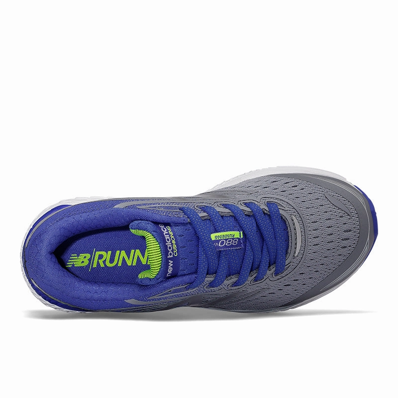 880v7 - Steel with Pacific Blue and Lime - Kids New Balance lifestyle shoes