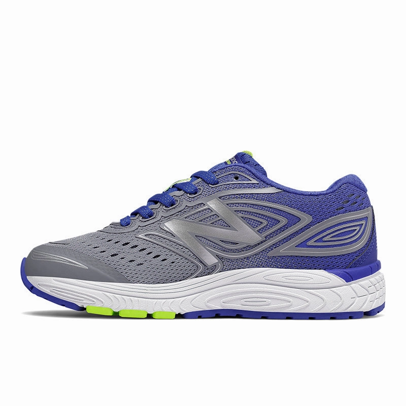 880v7 - Steel with Pacific Blue and Lime - Kids New Balance lifestyle shoes