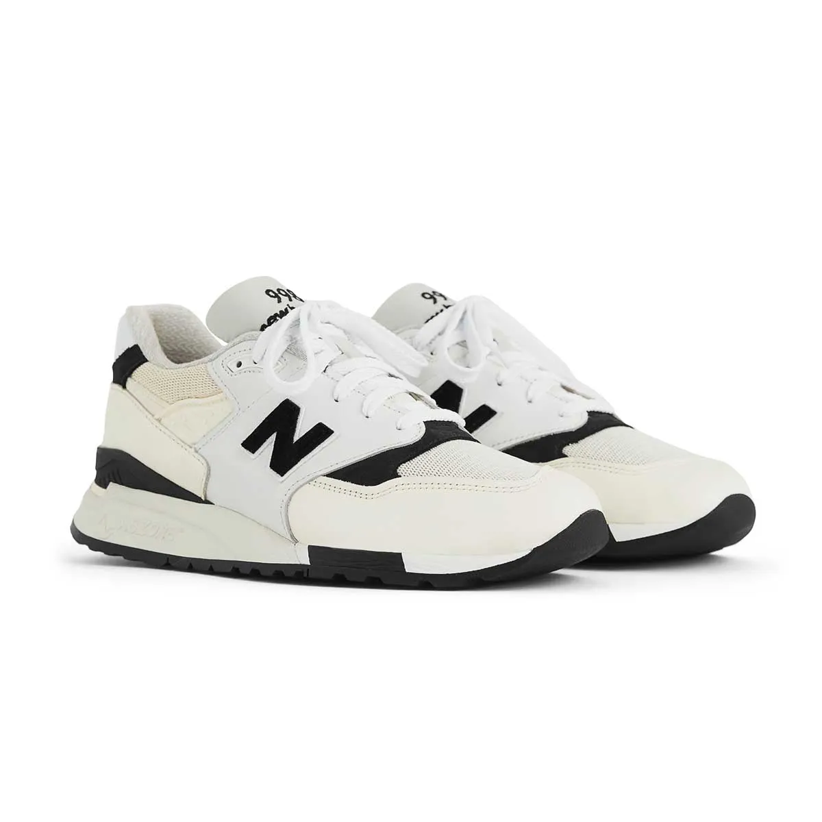 998 'White Black' New Balance sneaker close-ups