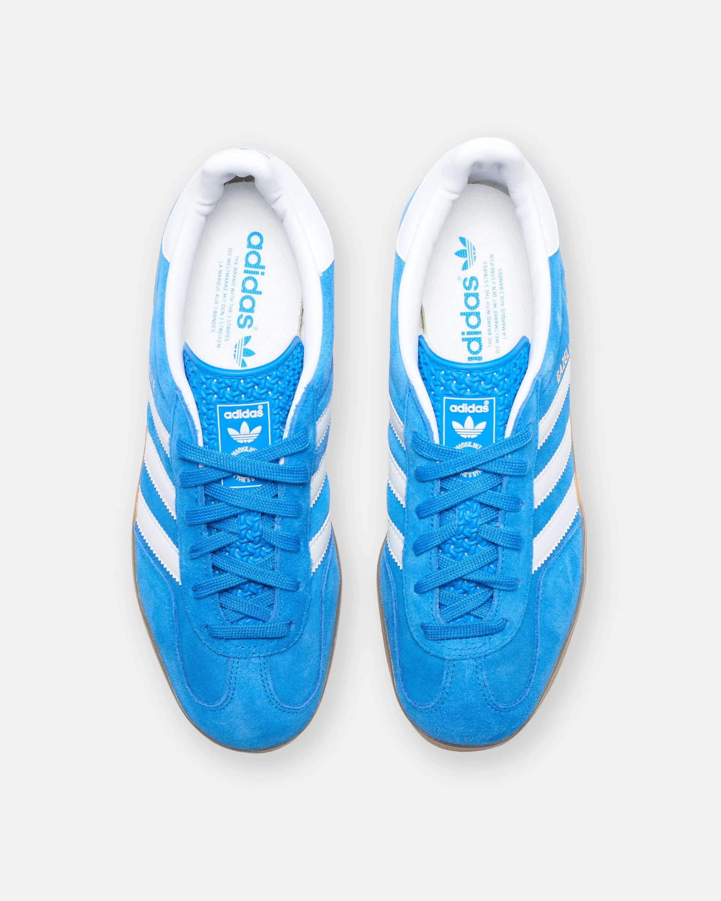 ADIDAS GAZELLE INDOOR - BLUBIR/ FTWWHT Classic sport-style footwear