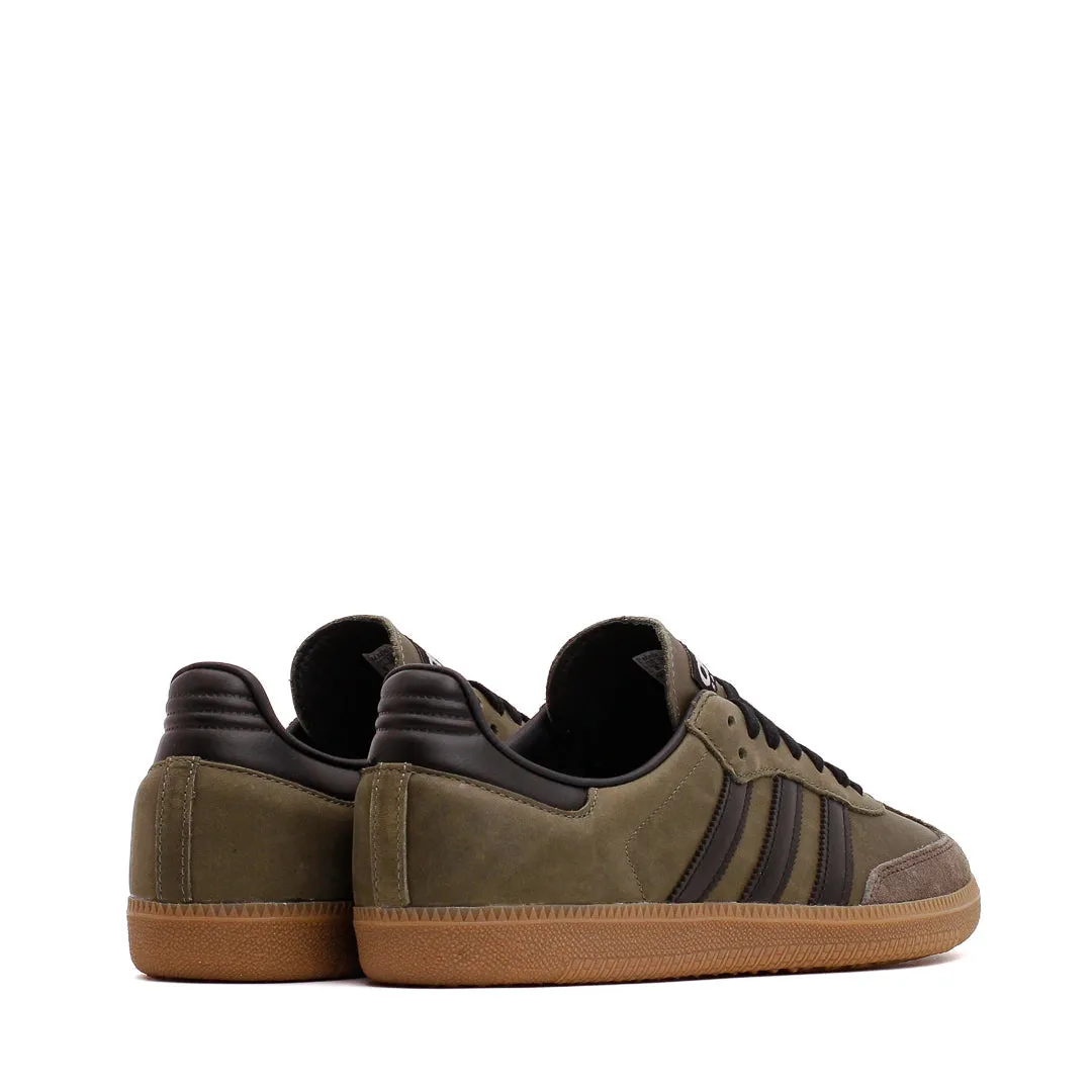 Adidas Men Samba OG Base Green Black IE9163 Adidas Classic Running Shoes for Style