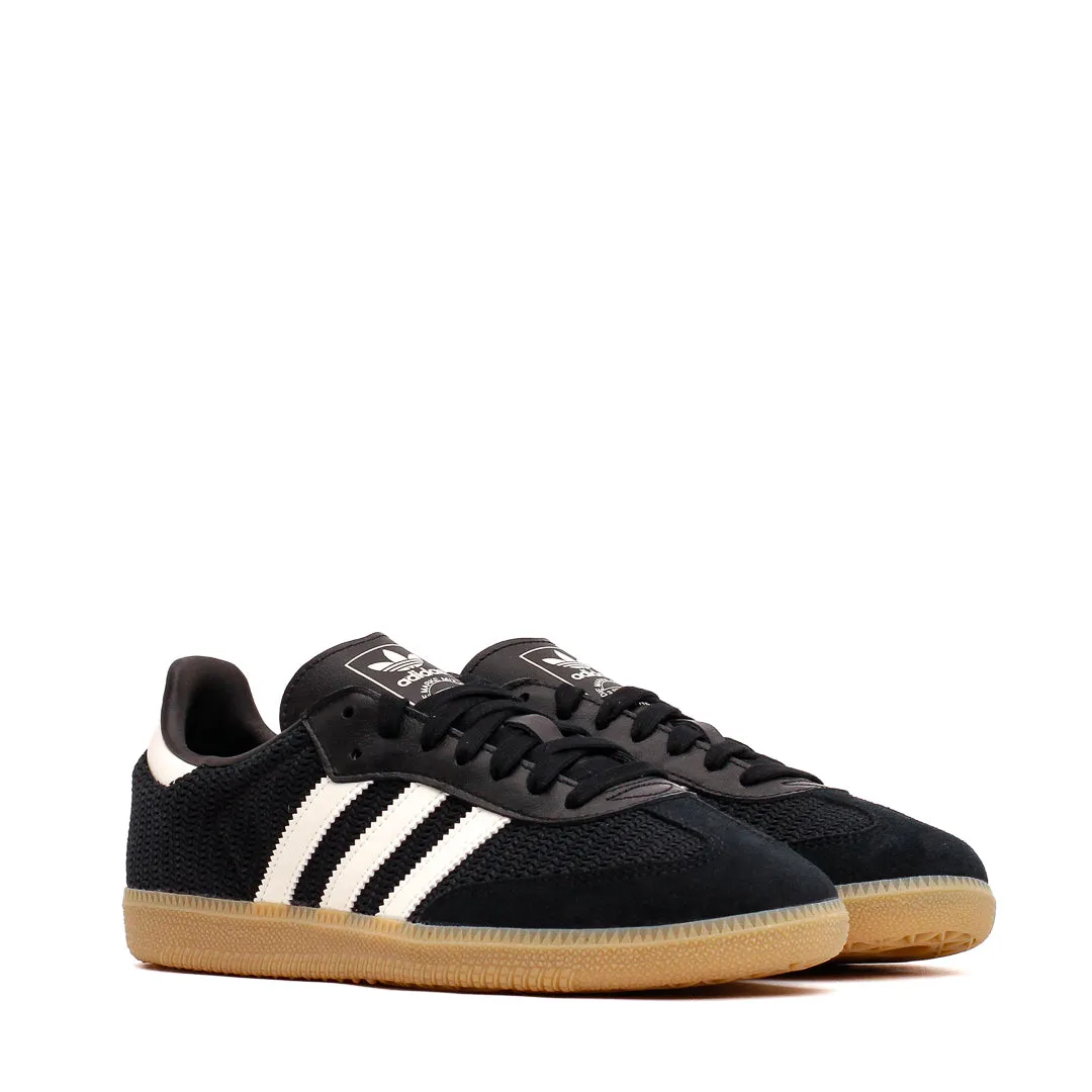 Adidas Men Samba OG Knitted Mesh Black White Gum JQ5141 Adidas Classic Running Shoes for Style
